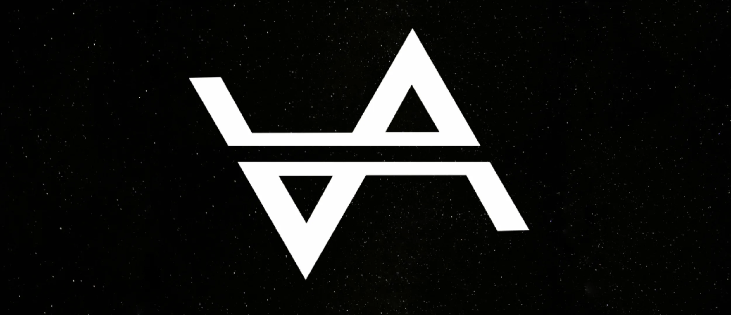 Voltair Tech monogram on a starfield