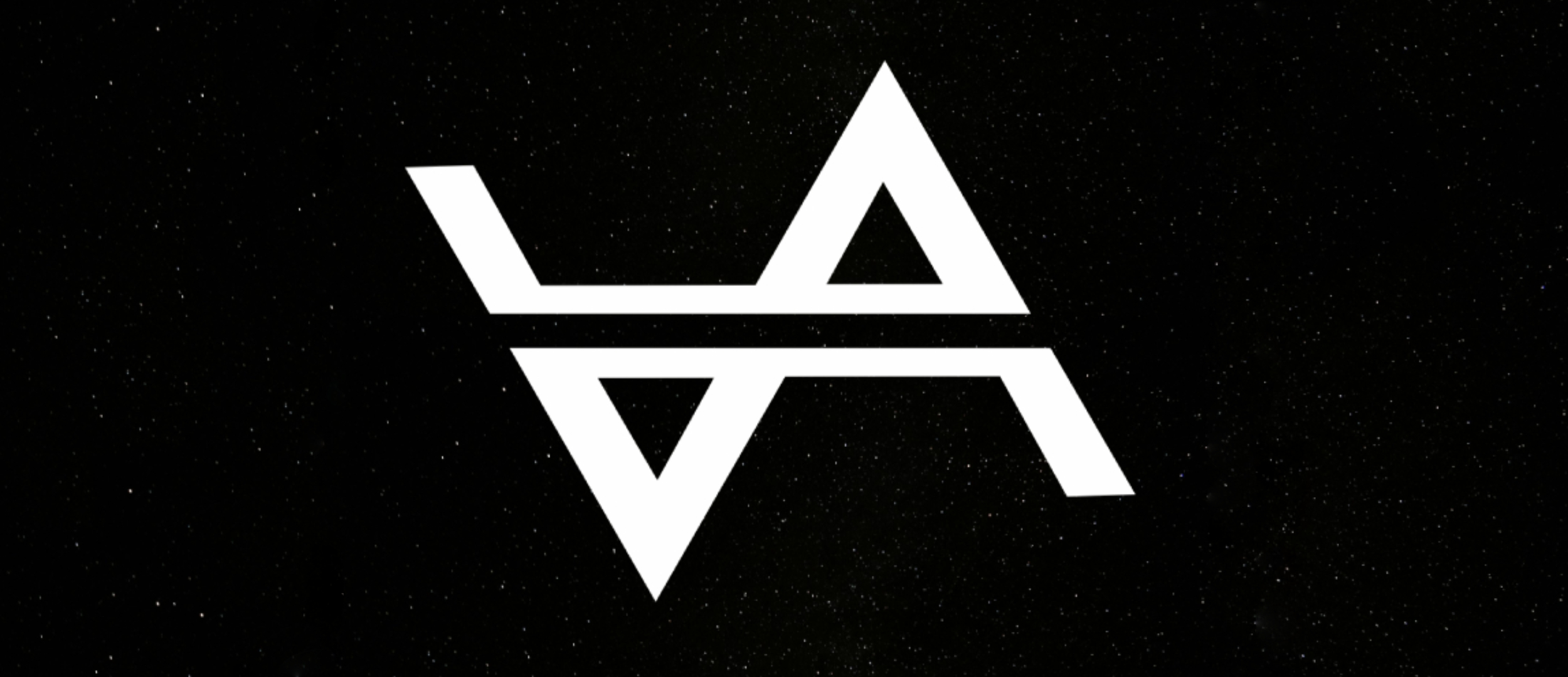 Voltair Tech monogram on a starfield